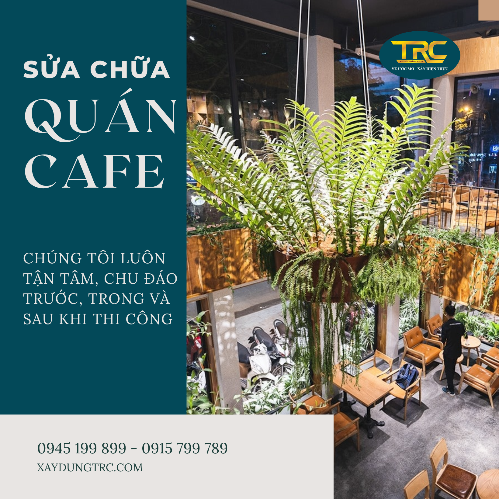 sửa chữa quán cafe