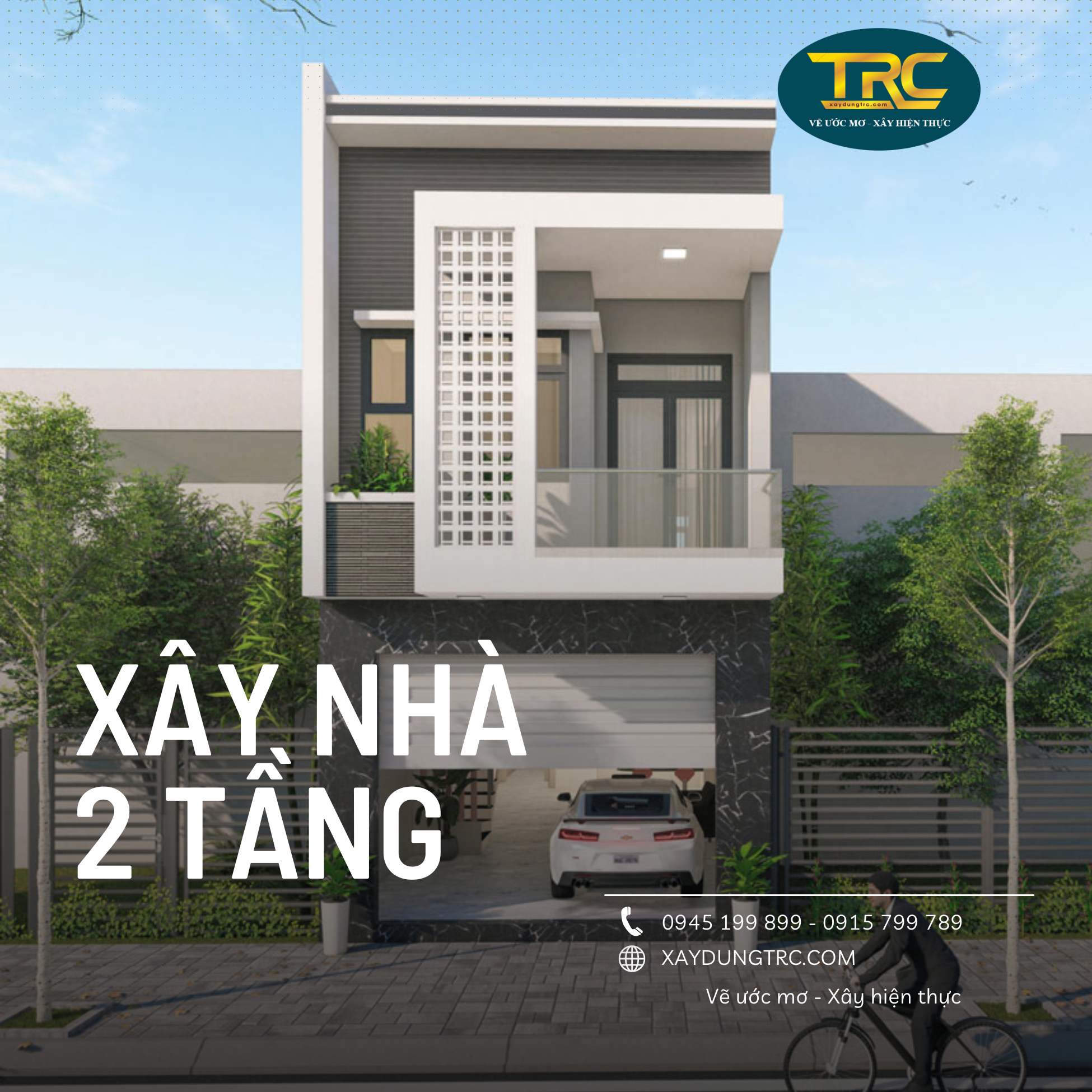 thiết kế nhà 2 tầng