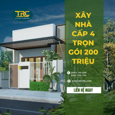 những điều cần lưu ý khi xây nhà cấp 4 trọn gói