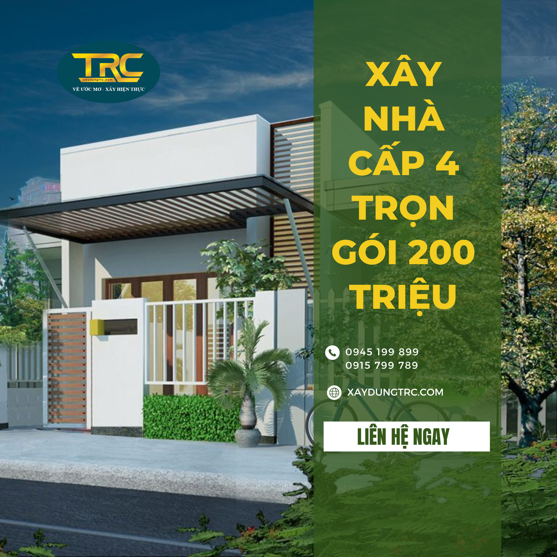 những điều cần lưu ý khi xây nhà cấp 4 trọn gói