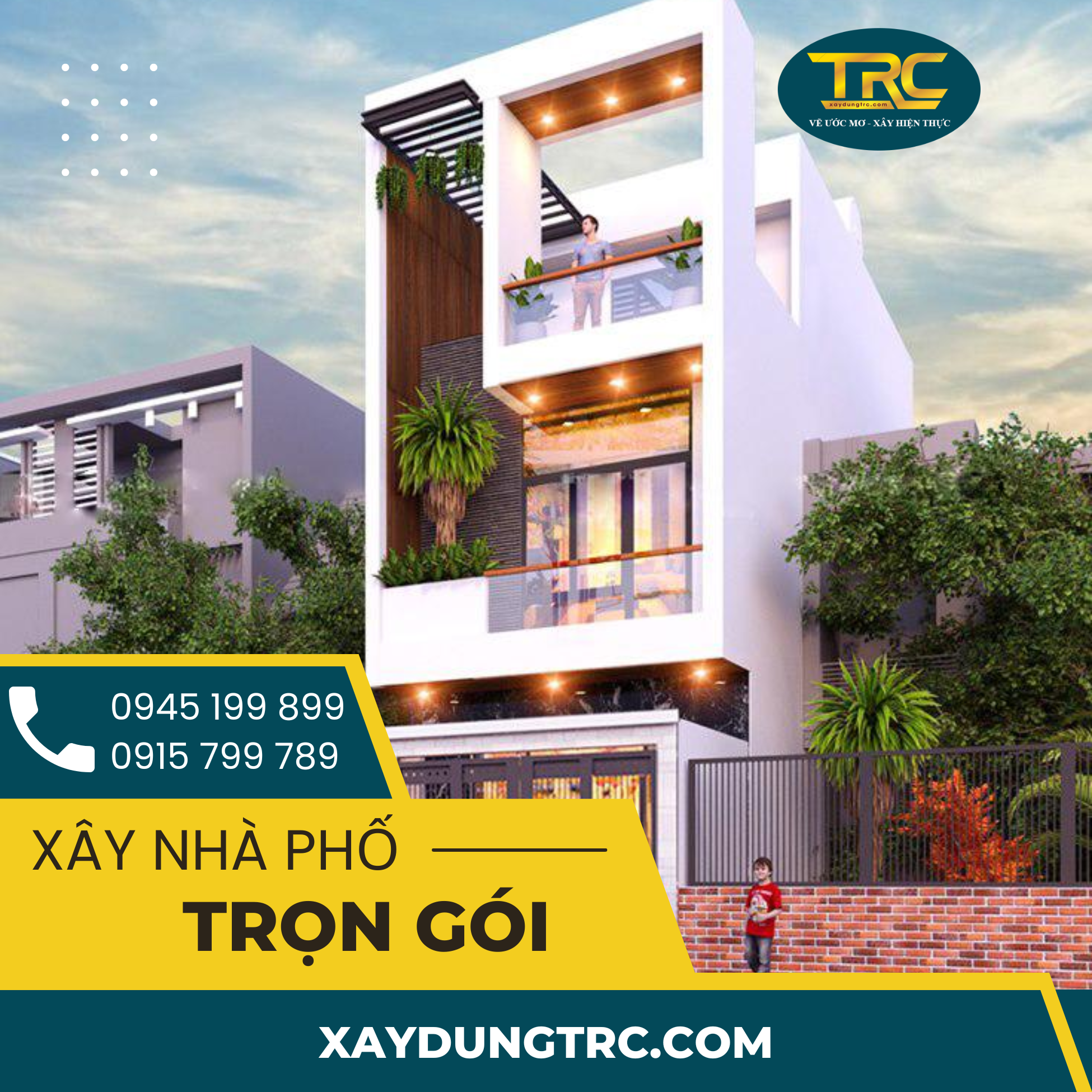 xây dựng nhà phố trọn gói giá rẻ