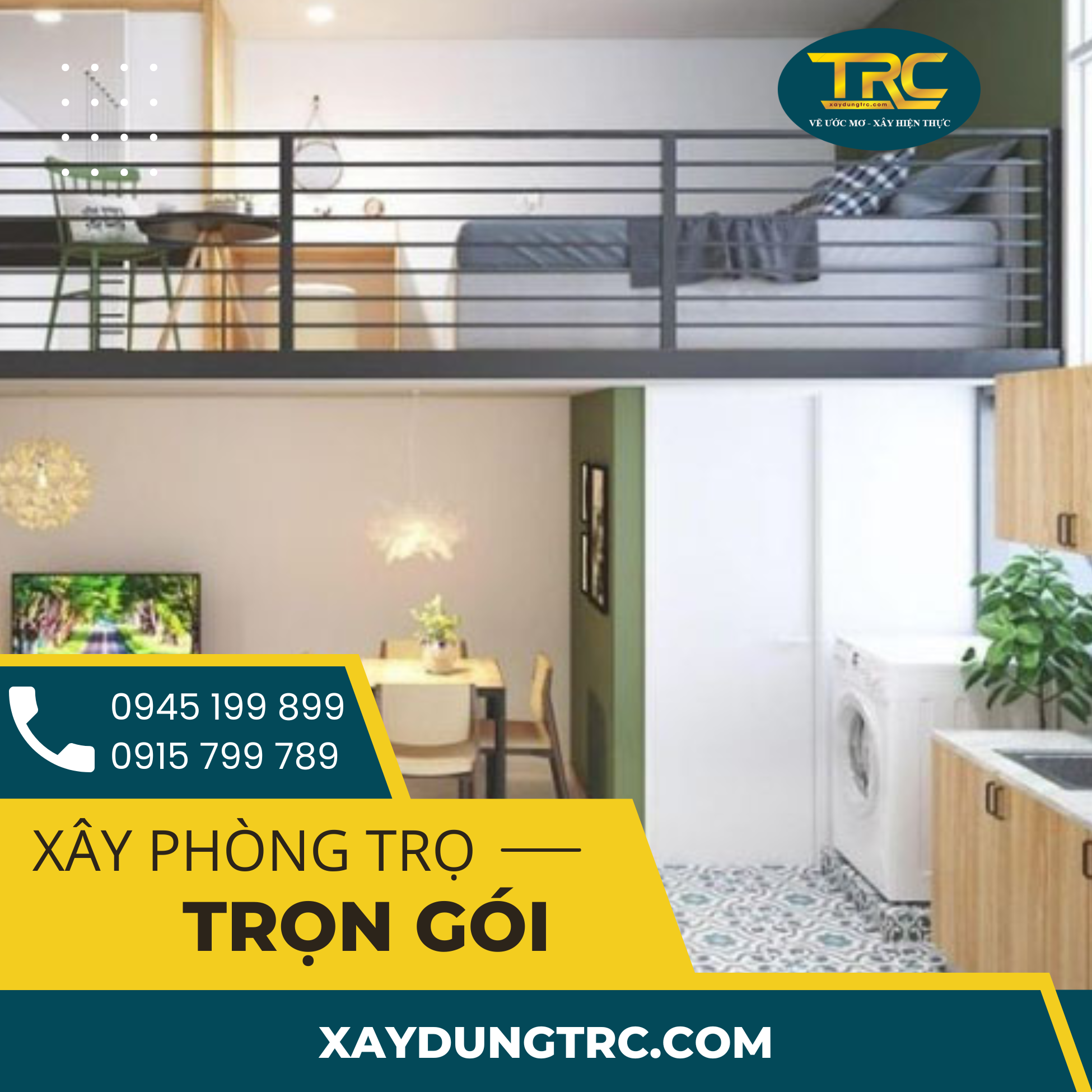 đơn vị xây phòng trọ trọn gói