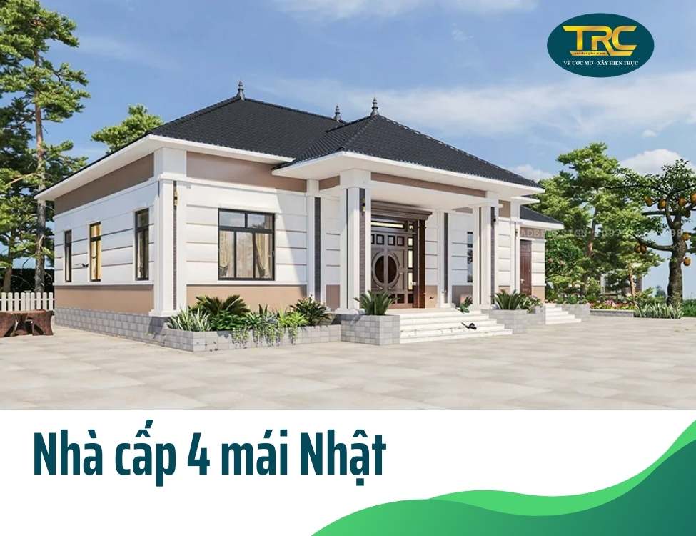 nhà cấp 4 mái nhật