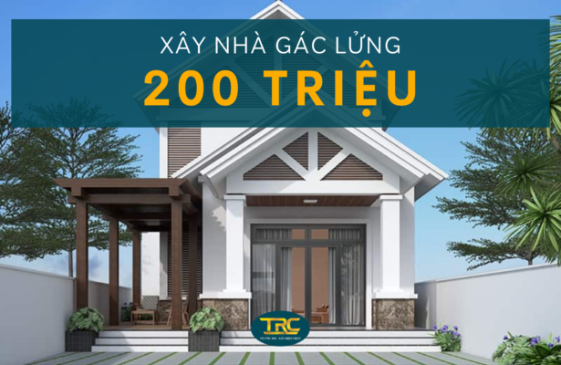 xây nhà gác lửng 200 triệu