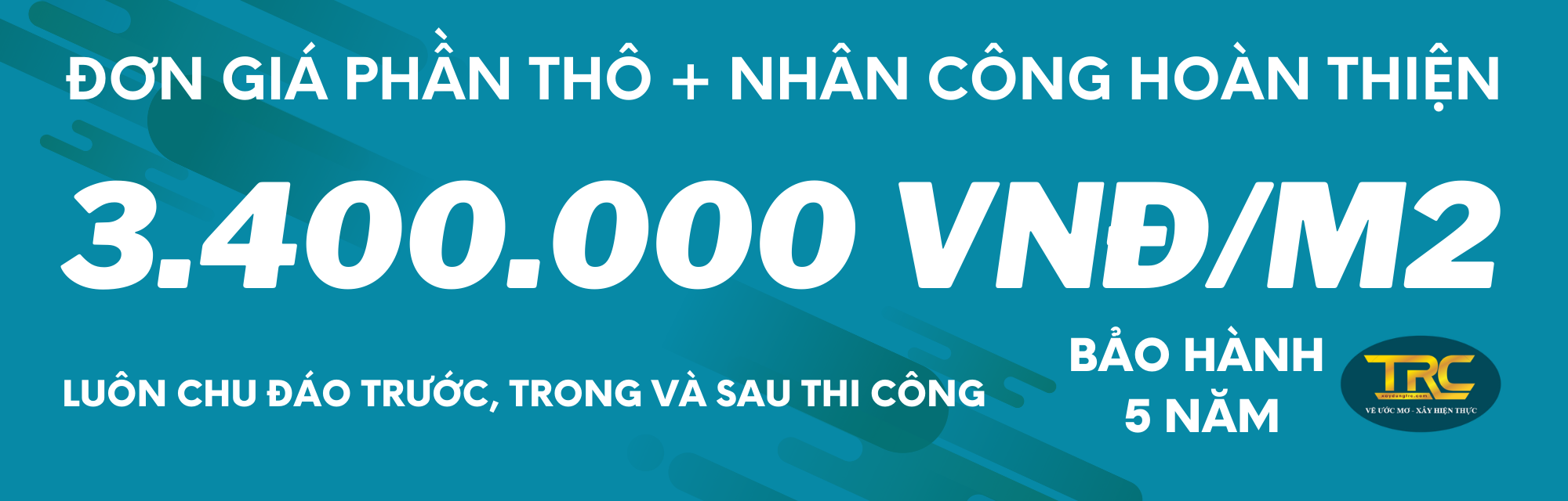 Báo giá phần thô và nhân công hoàn thiện