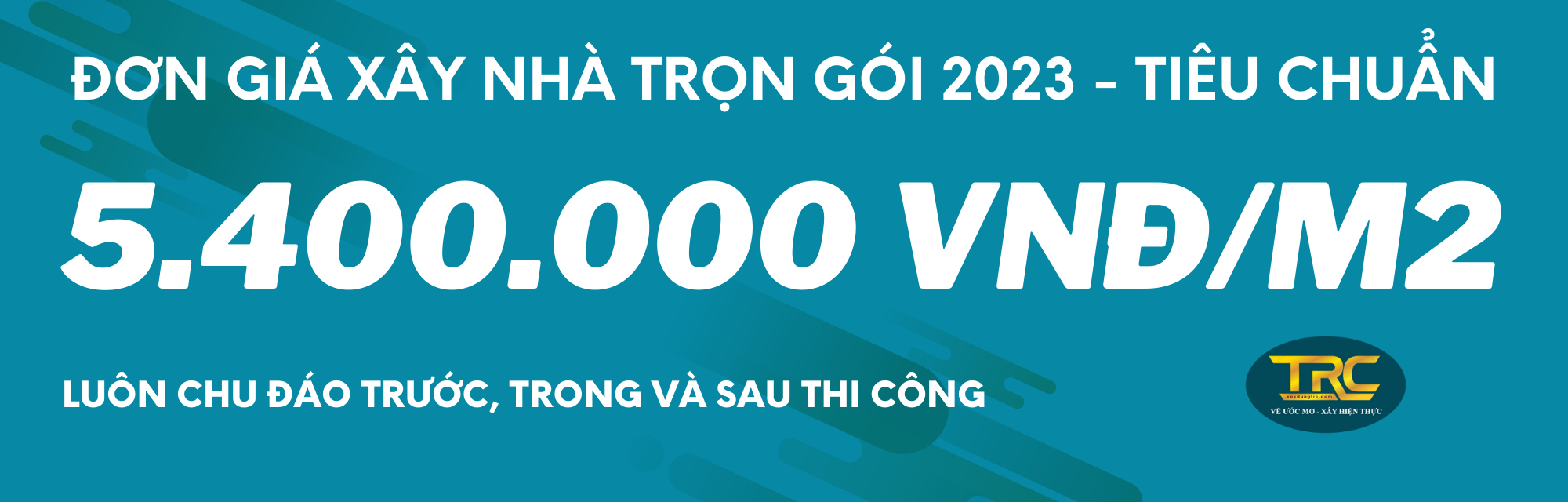 Đơn giá xây nhà trọn gói 2023 