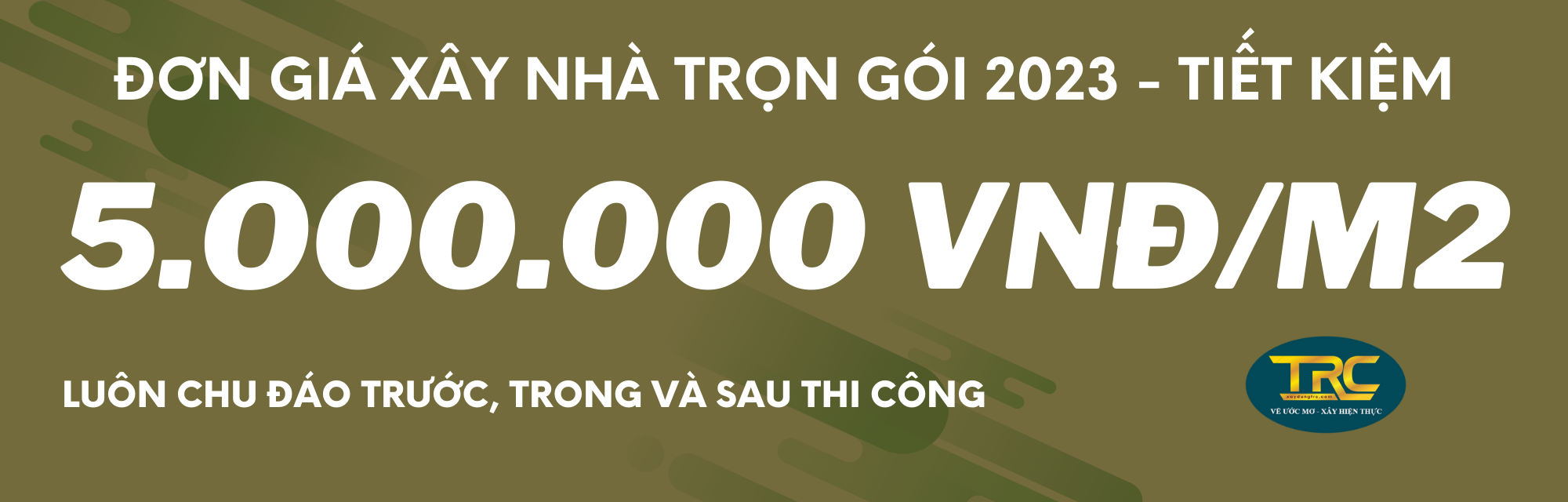 Đơn giá xây nhà trọn gói 2023