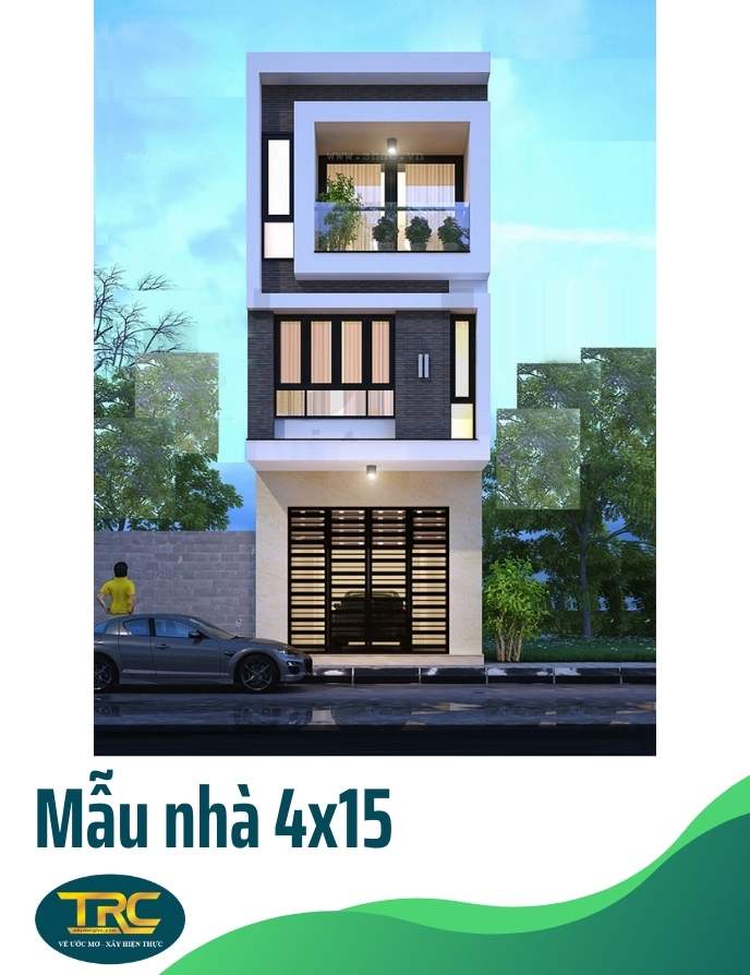 mẫu nhà 4x15