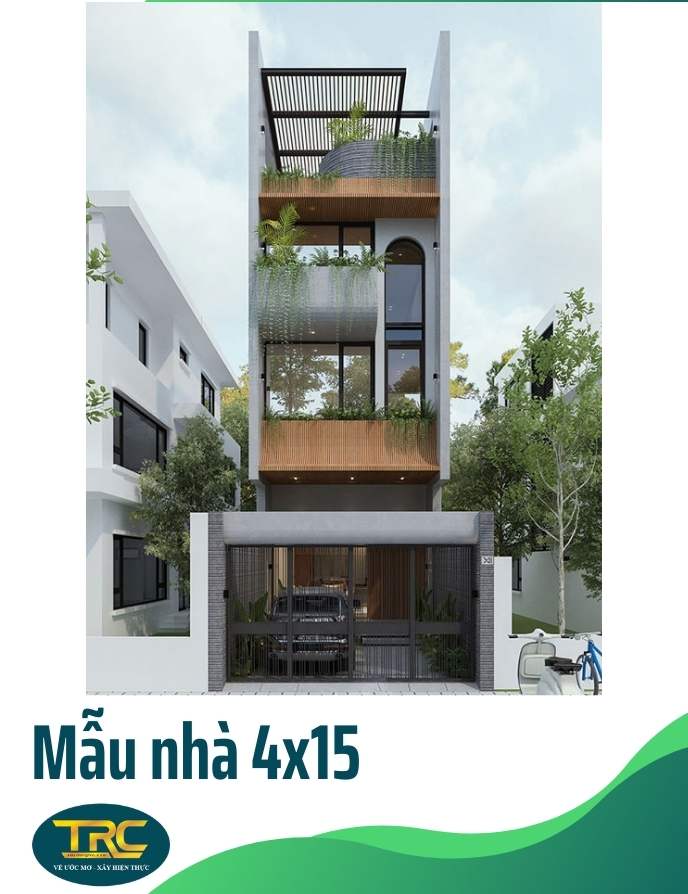 mẫu nhà 4x15