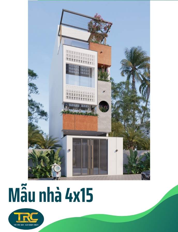 mẫu nhà 4x15