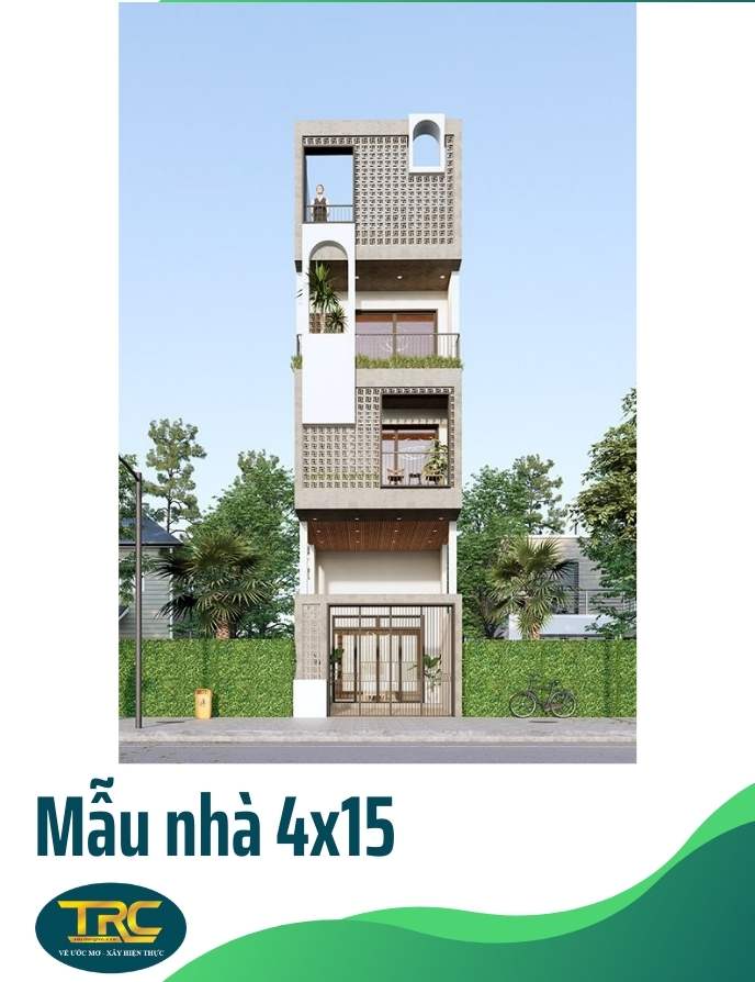 mẫu nhà 4x15