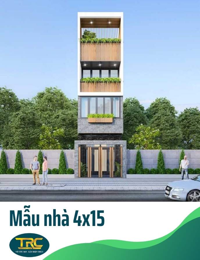 mẫu nhà 4x15