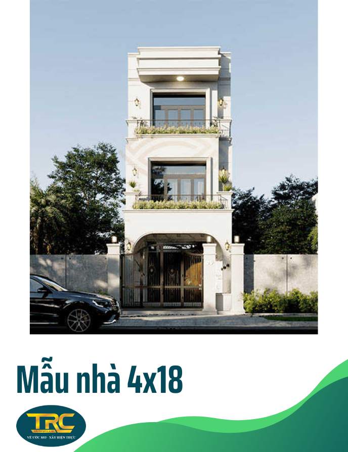 mẫu nhà 4x18