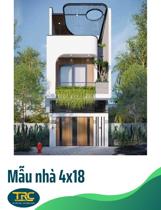 mẫu nhà 4x18