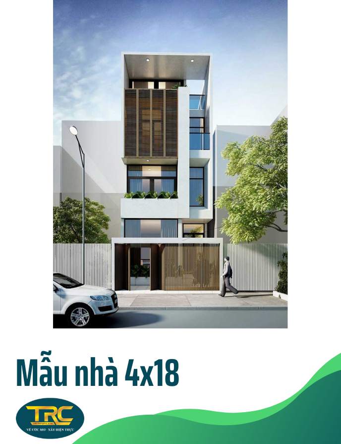 mẫu nhà 4x18