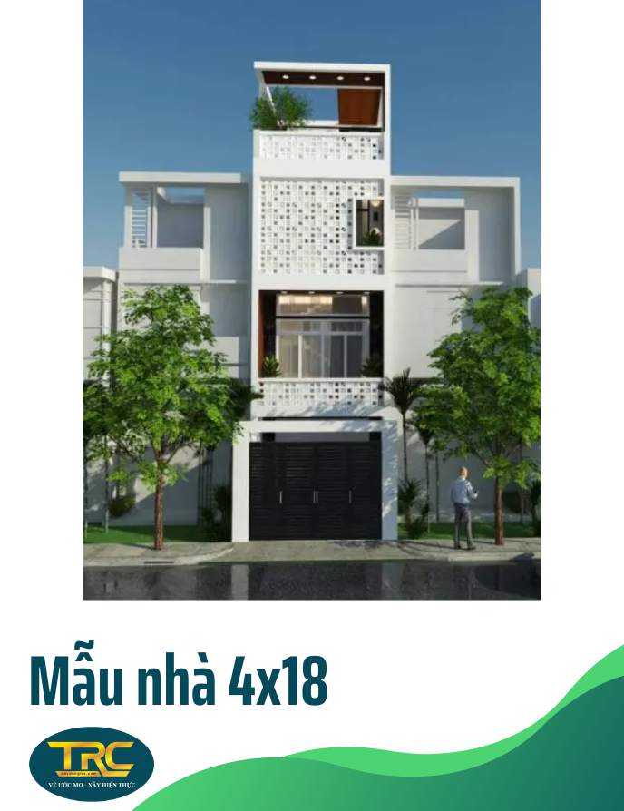 mẫu nhà 4x18