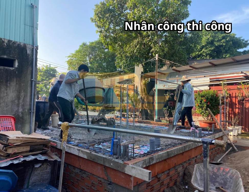 Nhân công thi công: